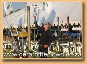 Donovan's 40 minute circus show includes